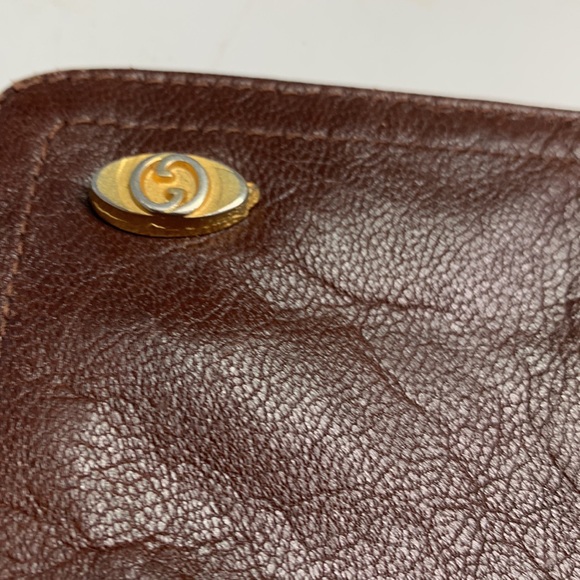 Gucci Brown Large Leather Wristlet /Clutch Bag Excellent Condition Rare … - Picture 4 of 14